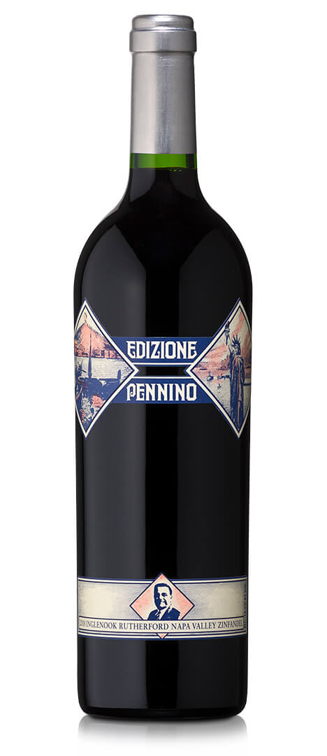 Bottle of Edizione Pennino Zinfandel 2018 red wine.